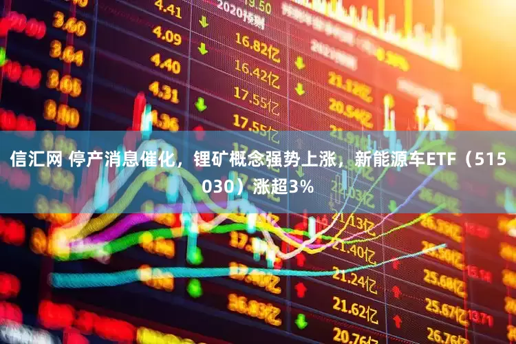 信汇网 停产消息催化，锂矿概念强势上涨，新能源车ETF（515030）涨超3%