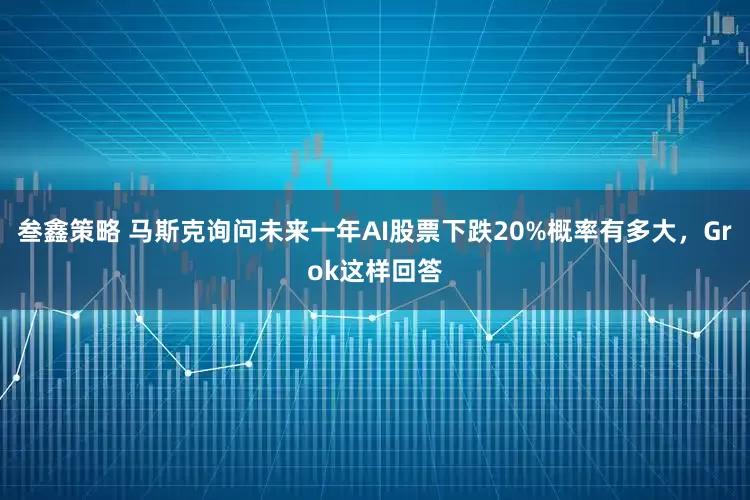 叁鑫策略 马斯克询问未来一年AI股票下跌20%概率有多大，Grok这样回答
